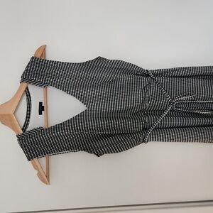 Ann Taylor B&W Checkered Dress